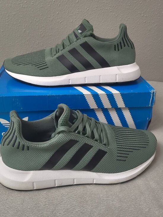 Size 11.5 -  Adidas Swift Run CG4115 Trace Cargo Green Men’s Running Sneakers main image 7